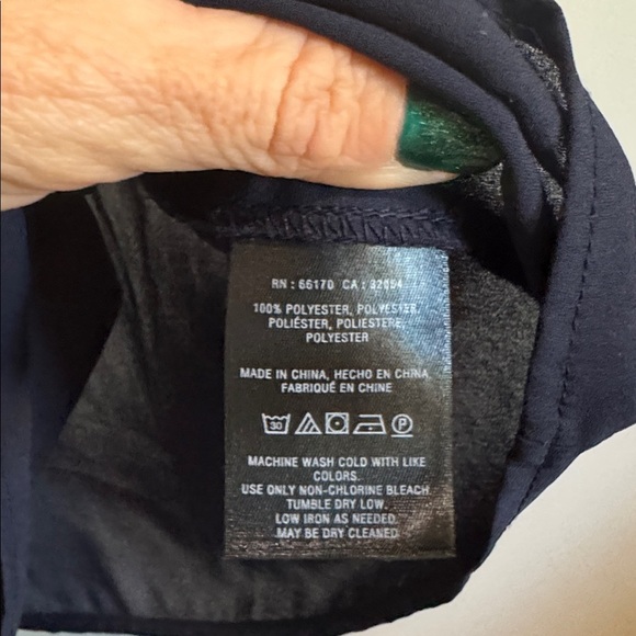 Anthropologie Maeve Midnight Blue Sleeveless Blouse - Picture 4 of 8